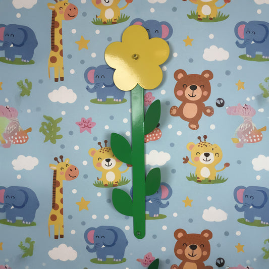 Children's Metal Flower Wall Mount Coat Hook