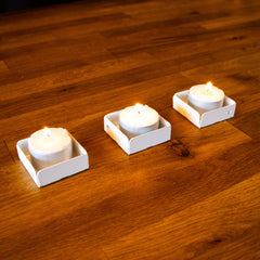 Okunaii™ Tea Light & Candle Holders (Pack of 3)