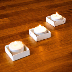 Okunaii™ Tea Light & Candle Holders (Pack of 3)