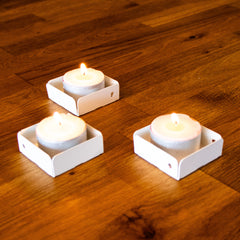 Okunaii™ Tea Light & Candle Holders (Pack of 3)