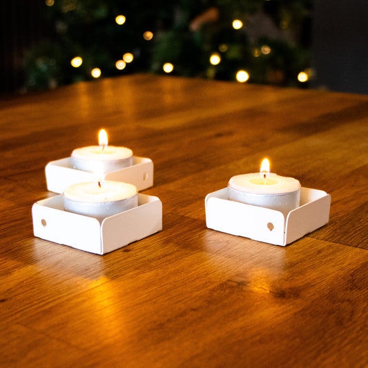 Okunaii™ Tea Light & Candle Holders (Pack of 3)