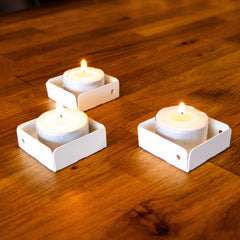 Okunaii™ Tea Light & Candle Holders (Pack of 3)