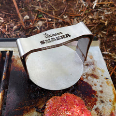 Volcann™ SMASHA Stainless Steel Tools - Burger Press & Burger Flipper - Indoor Outdoors