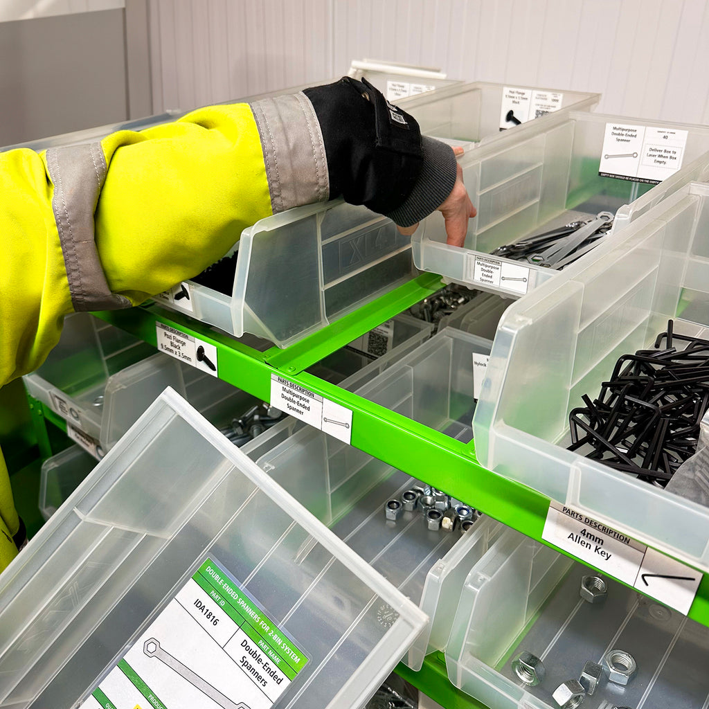 2-Bin System Trolley Racking Unit - Holds 60 XL4 Boxes