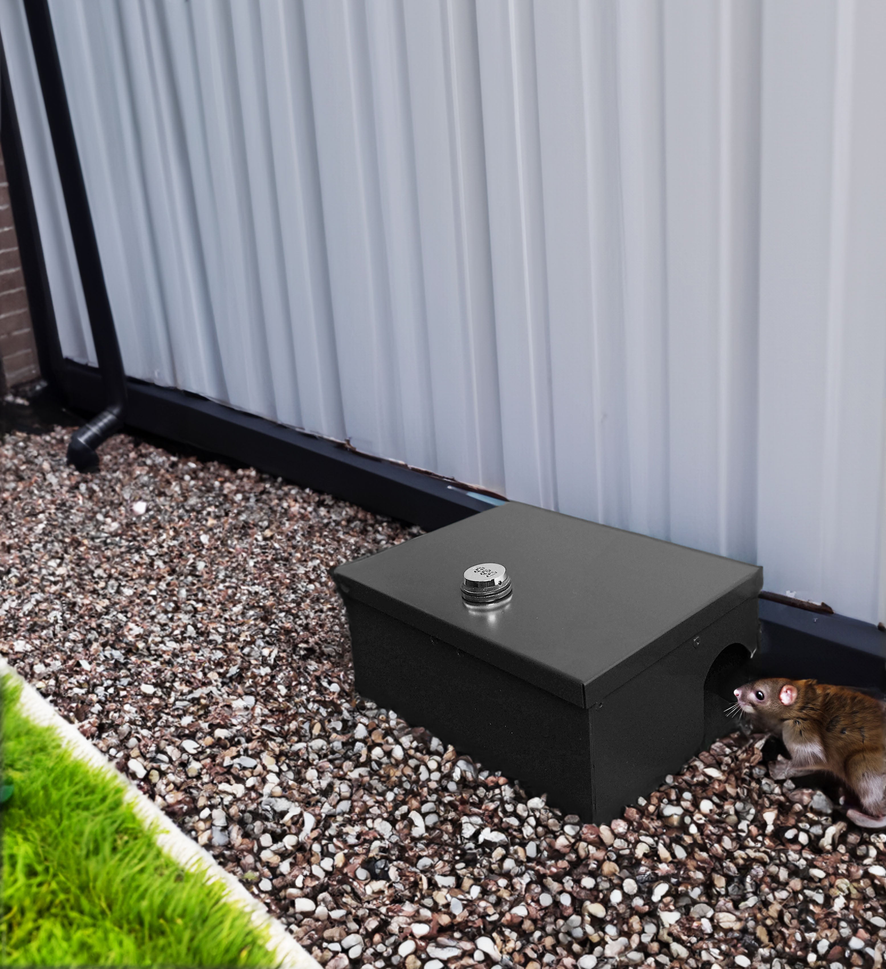 Pest Stopper Premium Rodent Bait Box Trap for Rat & Pest Control