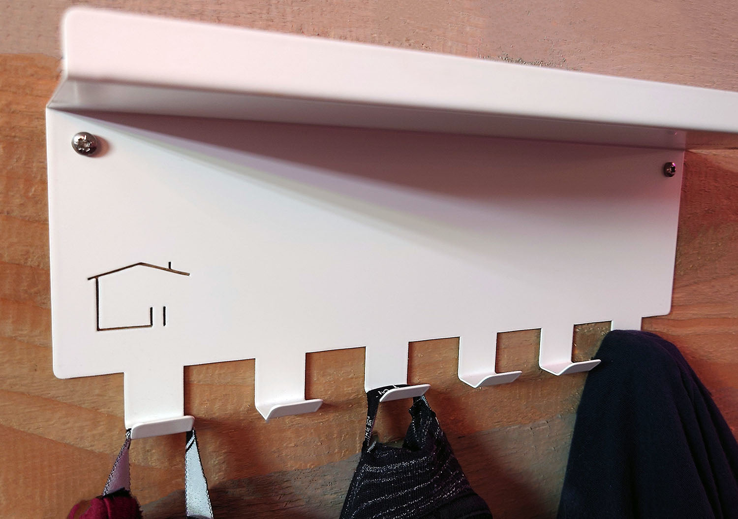 Okunaii™ Light Duty Shelf with Hanging Hooks