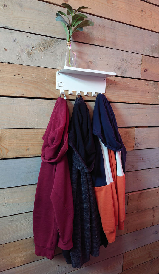 Okunaii™ Light Duty Shelf with Hanging Hooks - Indoor Outdoors
