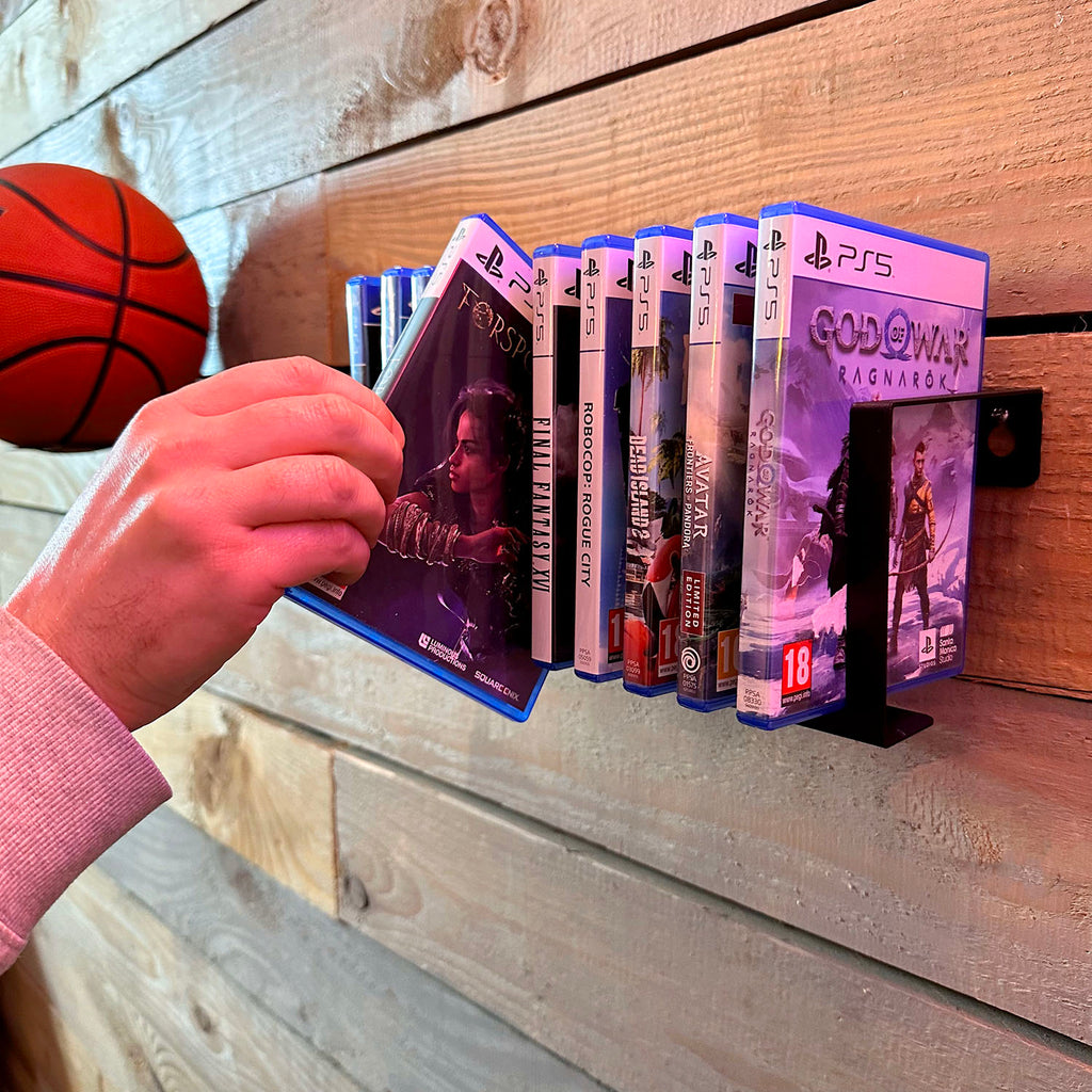 Video Games Storage Rack Easy Wall Mountable Shelf