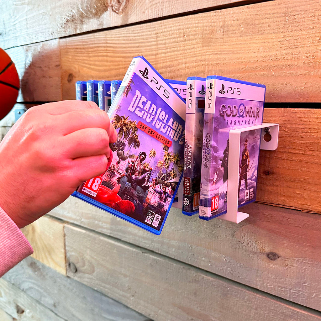 Video Games Storage Rack Easy Wall Mountable Shelf