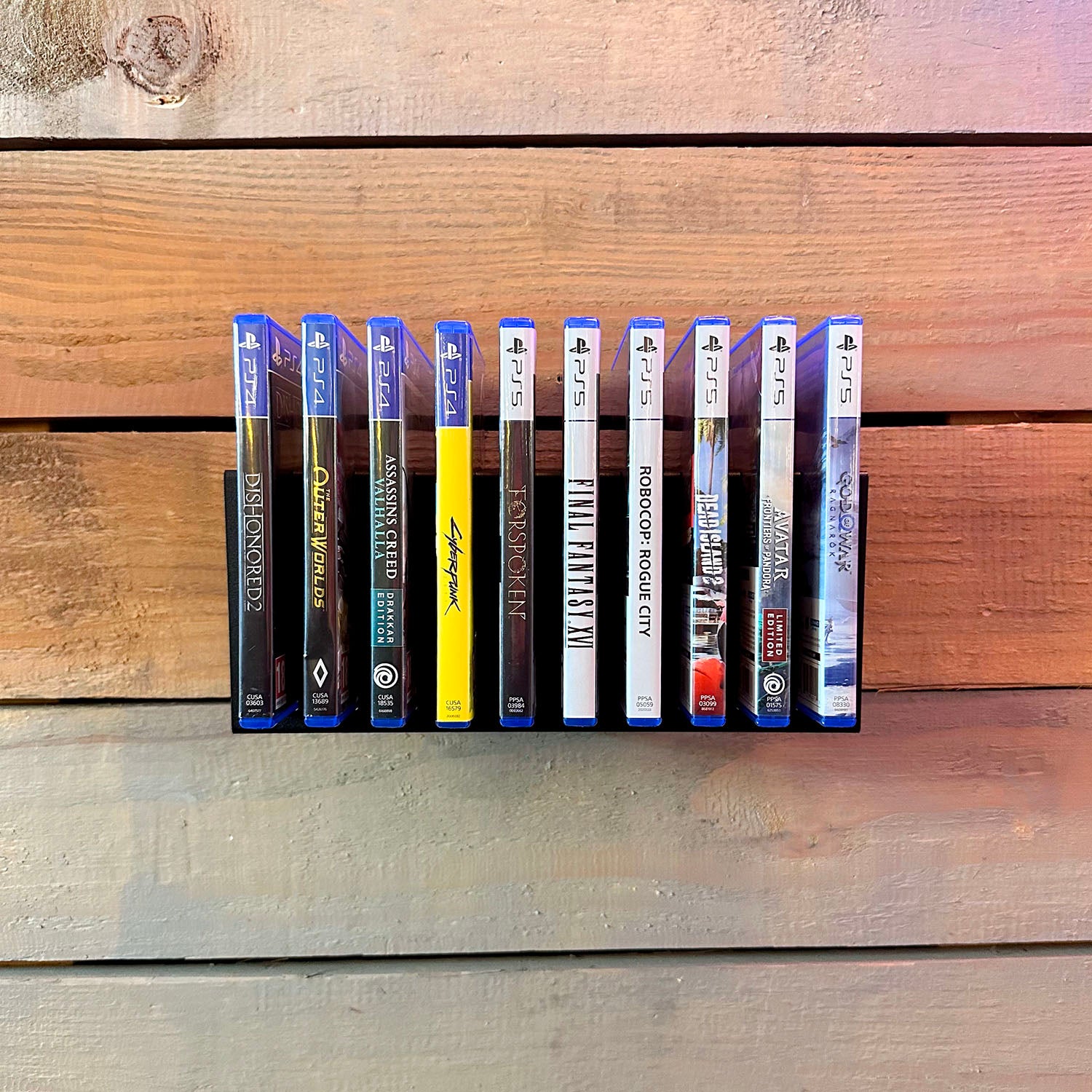 Video Games Storage Rack - Easy Wall Mountable Shelf