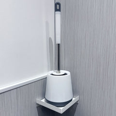 Okunaii™ Wall Mount Toilet Brush Holder Corner Shelf