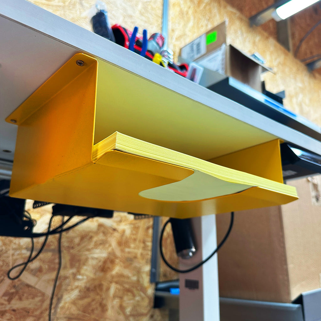 Under Desk Paper Tray & Document Holder for A4 Size Paper - Indoor Outdoors