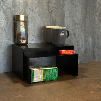 Okunaii™ Trio of Nesting & Stackable Kitchen Shelf, Cupboard & Spice Rack Organisers