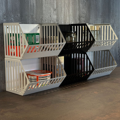 Okunaii™ Wall Mount & Freestanding Stackable Kitchen Storage & Fruit Baskets