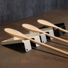 Okunaii™ Kitchen Worktop Steel Spoon Rest