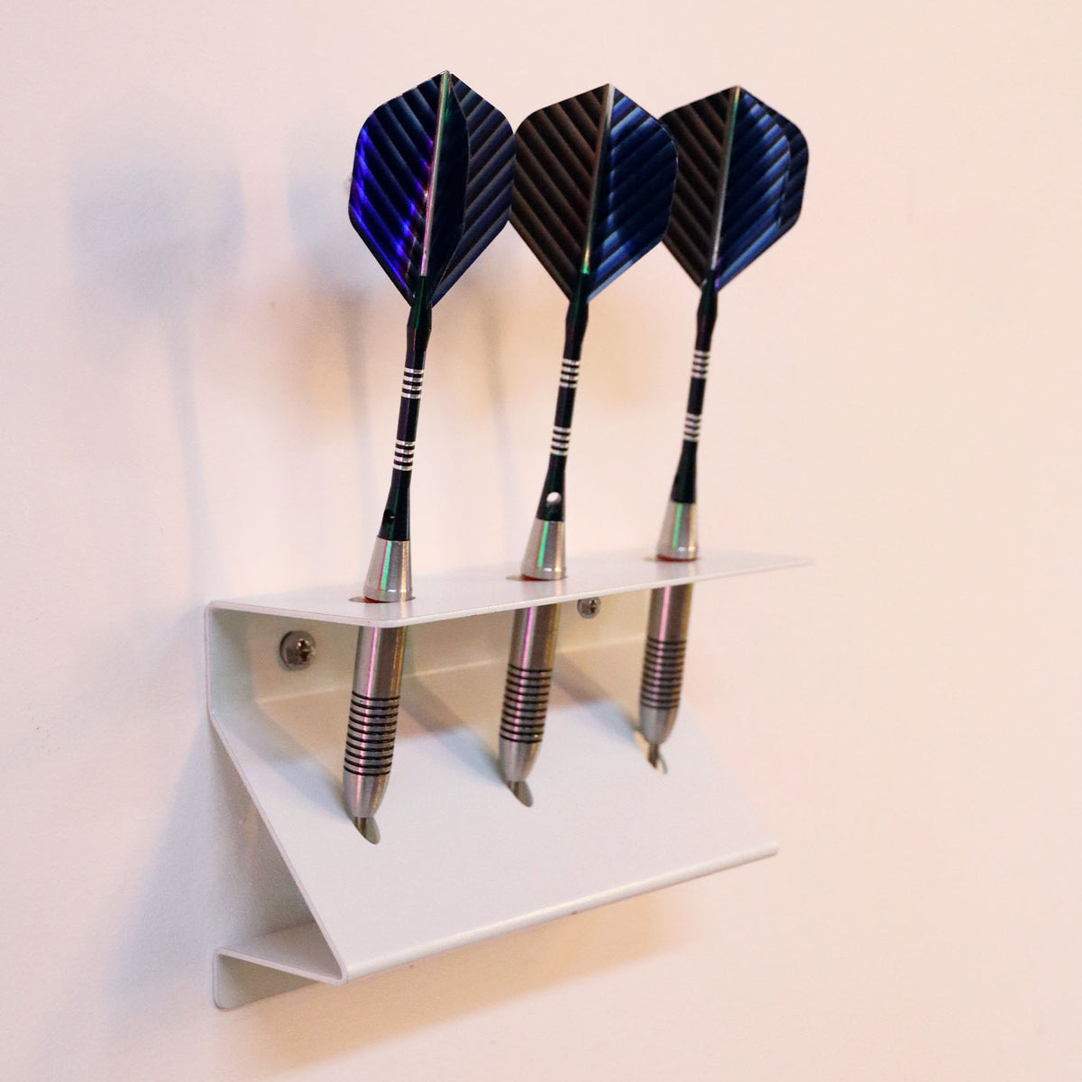 BlackSteel™ Wall Mount 3-Slot Darts Holder