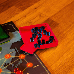 MeepleMounts Board Game Piece Organiser Tray with Scoop