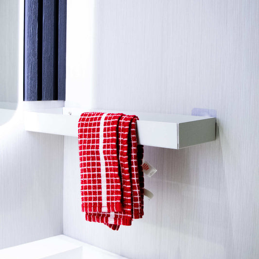 Okunaii™ Wall Mount Bathroom Shelf with Concealed Towel Rack