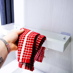 Okunaii™ Wall Mount Bathroom Shelf with Concealed Towel Rack