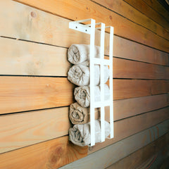 Okunaii™ Wall Mount Towel Organiser Rack for Bathrooms