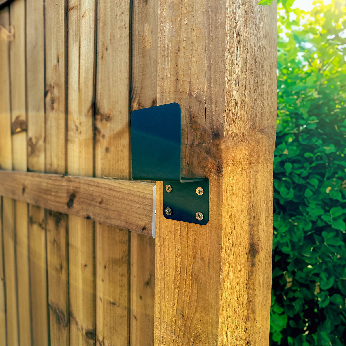 FenceEasy™ 4" x 2" Barricade Bracket Pair for Home Security