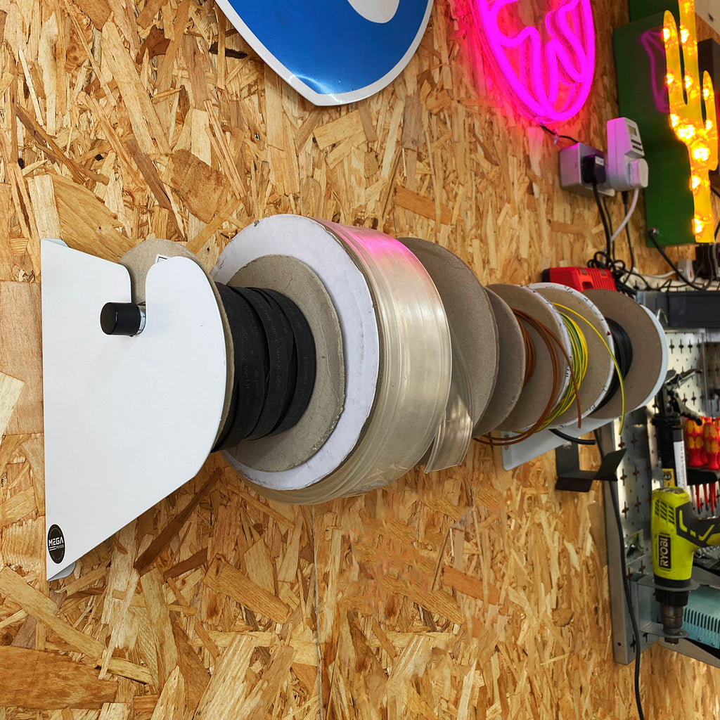 Cable Reel Holder Wall Mount Bracket for Storing Cable Reels