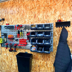 MegaMaxx UK™ Heavy Duty Multi-Purpose Workshop Shelf with Hanging Hooks