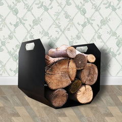 Volcann™ Octagonal Metal Log Basket
