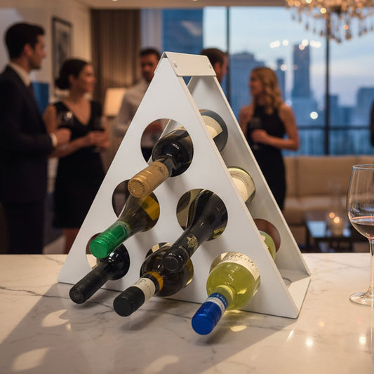 Okunaii™ Pyramid Wine Rack (6 Bottle Capacity)