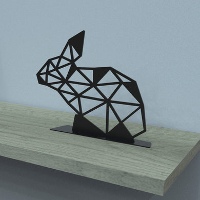 Okunaii™ Geometric Metal Rabbit Ornament