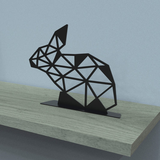 Okunaii™ Geometric Metal Rabbit Ornament