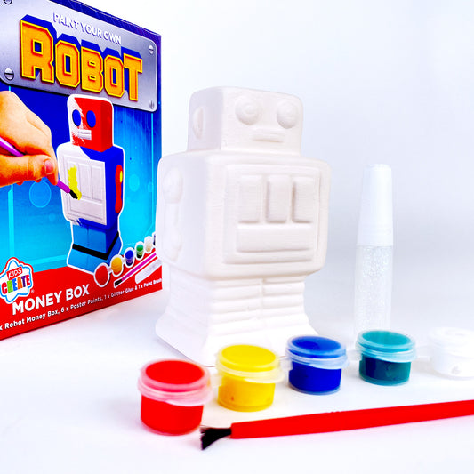 Paint Your Own Money Box - Shark or Robot - Indoor Outdoors