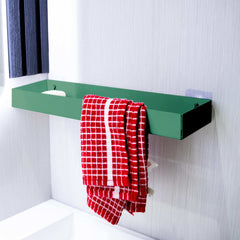 Okunaii™ Wall Mount Bathroom Shelf with Concealed Towel Rack