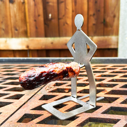 Volcann™ Stainless Steel BBQ Sausage Holder Man (4 Styles Available)