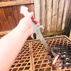 Volcann™ BBQ Stainless Steel Sausage Sword - Novelty Grilling Tool