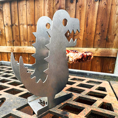 Volcann™ "GrillZilla" BBQ Stainless Steel Dual Sausage Holder