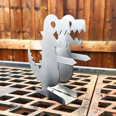 Volcann™ "GrillZilla" BBQ Stainless Steel Dual Sausage Holder