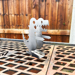 Volcann™ "GrillZilla" BBQ Stainless Steel Dual Sausage Holder