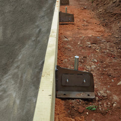 Buzzard UK Adjustable Concrete Formwork Brackets with Pin – UK Made Shuttering Bracket – Works with 6" & 8" Timber – Patent Pending