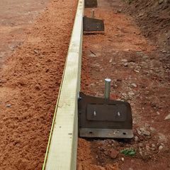 Buzzard UK Adjustable Concrete Formwork Brackets with Pin – UK Made Shuttering Bracket – Works with 6" & 8" Timber – Patent Pending