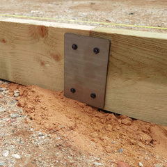 Concrete Formwork Bracket Joining Plates – UK Made Shuttering Bracket – Works with 4", 5", 6" & 8" Timber