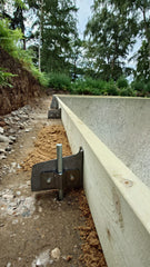 Buzzard UK Adjustable Concrete Formwork Brackets with Pin – UK Made Shuttering Bracket – Works with 6" & 8" Timber – Patent Pending