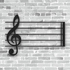 Okunaii™ Treble Clef Music Note Minimalist Wall Art