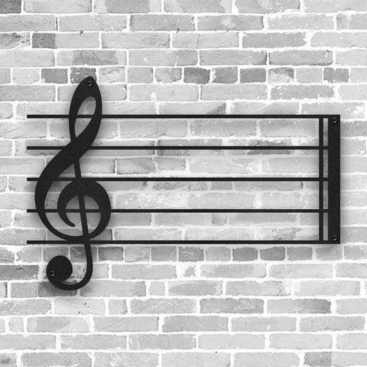 Okunaii™ Treble Clef Music Note Minimalist Wall Art