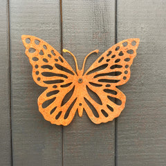 Bellamy Wall Mount Metal Butterfly Ornament for Gardens