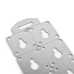 Keyhole Hanging Plate Break-Away Bracket Sheet (10 Brackets)