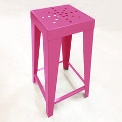 Industrial-Style Steel Bar Stool (11 Colours Available)