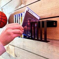 GameShieldz™ Wall Mount Vertical Video Games Storage Rack