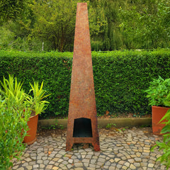Volcann™ Large Rustic Steel Garden & Patio Chiminea - Indoor Outdoors
