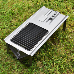 Volcann™ Large Flat-Pack Portable BBQ & Cook Top - Indoor Outdoors